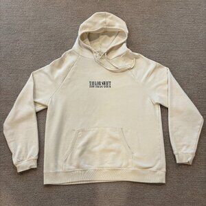 Taylor Swift The Eras Tour Hoodie Sweatshirt Cream Size XL Concert Extra Large